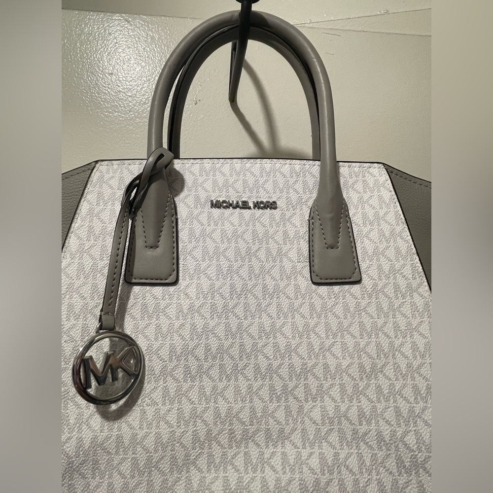 Michael Kors Gray and White Satchel - Picture 2 of 14